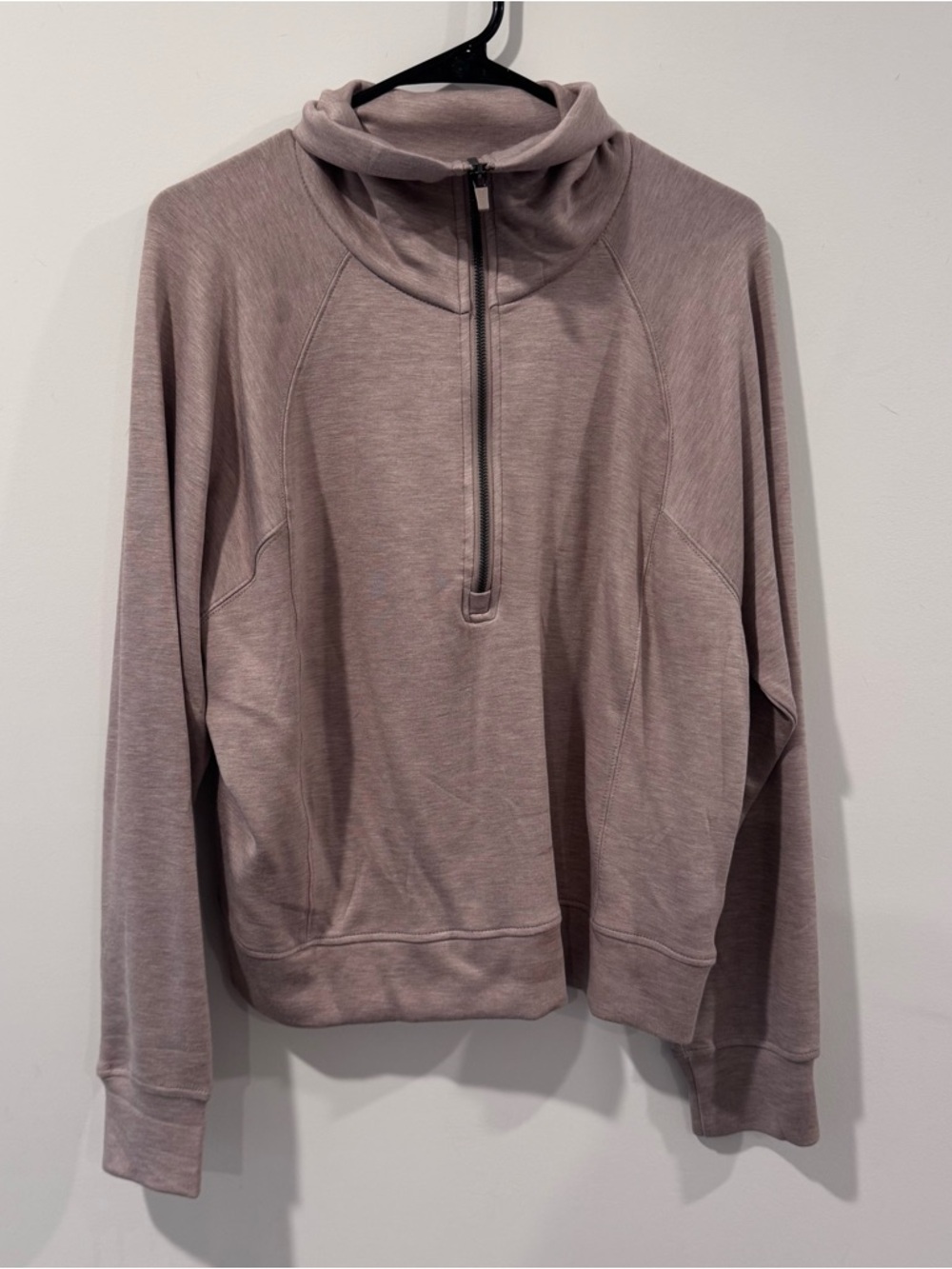 Danskin Mauve Tan Beige Zip-Up Pullover Women’s Large